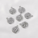 14K Retro Coin Pendant for Jewelry Making