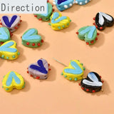 Summer Wave Point Glass Beads for DIY Jewelry Making