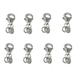 10-100PCS 17x6MM Silver Copper Water Drop Lobster Clasp DIY Jewelry Findings