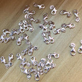 10-100PCS 17x6MM Silver Copper Water Drop Lobster Clasp DIY Jewelry Findings