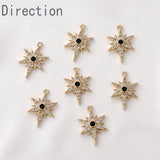 Copper-Plated Gold-Plated Zircon Pendant DIY Set