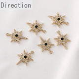 Copper-Plated Gold-Plated Zircon Pendant DIY Set