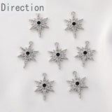 Copper-Plated Gold-Plated Zircon Pendant DIY Set