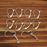 50pcs 925 Sterling Silver Earring Hooks 1.3*2CM