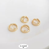 14K Gold Star Half Circle Ring with Crystal Bead, DIY Accessories