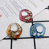 DIY Japanese Dried Flower Drop Earrings Retro Mori Earrings Materials