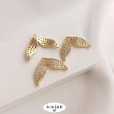 Herring Tail Pendant 14K Gold-Clad Whale Mermaid Tail DIY Jewelry