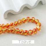 Silver Foil Glazed Beads DIY Earrings Necklace Bracelet Pendant