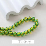 Silver Foil Glazed Beads DIY Earrings Necklace Bracelet Pendant