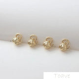 6pcs 14K Small Kettle Pendant DIY Material Accessories