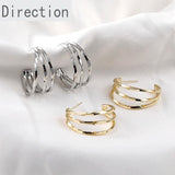 14K Clad Copper Plated Silver Pin Earrings