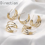 14K Clad Copper Plated Silver Pin Earrings