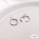 Copper-Clad 14K 18K Color-Preserving European-Style Buckle Earring
