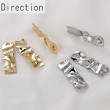 14k Gold-Clad Texture Concave-Convex Pendant DIY Accessories
