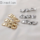 14k Gold-Clad Texture Concave-Convex Pendant DIY Accessories