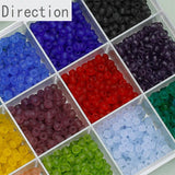 4mm Frosted Glass Rice Beads DIY Jewelry Material