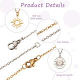 Kissitty Sun Pendant Necklace Kit Stainless Steel Pendants