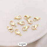 South Korea 912 lobster clasp color-preserving flat spring clasp accessories