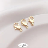 South Korea 912 lobster clasp color-preserving flat spring clasp accessories