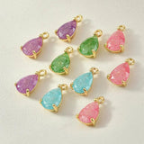 Spring Ice Zircon Drop Necklace Bracelet Ear Stud Pendant Parts DIY Ornament