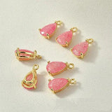 Spring Ice Zircon Drop Necklace Bracelet Ear Stud Pendant Parts DIY Ornament