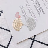 10pcs Hollow Pendant Base Silver Charm Necklace Earrings DIY Jewelry