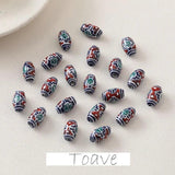 Hand-painted Ceramic Beads for DIY Necklace Earrings