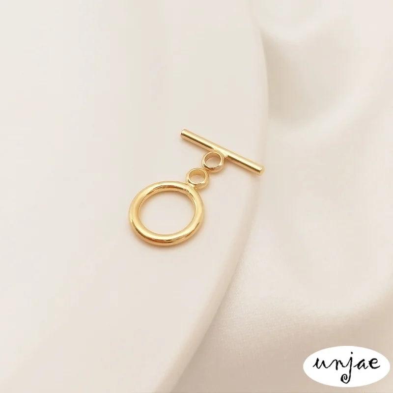 Gold-covered 9mm OT Buckle for Jewelry DIY