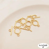 Gold-covered 9mm OT Buckle for Jewelry DIY
