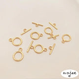 Gold-covered 9mm OT Buckle for Jewelry DIY
