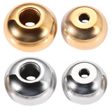30pcs Silver Tone Spacers Beads Round Charm for Jewelry Making