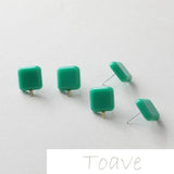 Resin Silver Needle DIY Earrings Hand-Made Accessories