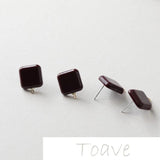 Resin Silver Needle DIY Earrings Hand-Made Accessories
