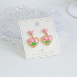 Sweetheart Tag Ins Wind Smudge Flower Tulip Love Pendant DIY Earrings