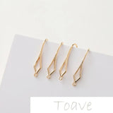 Copper Plated Diamond Earrings DIY Hand-Made Accessories