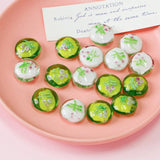Hand-painted Sandwich Pattern Japanese Glass Beads DIY Jewelry Material