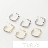 Gold C-Shaped Earrings DIY Material Accessory