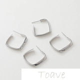 Gold C-Shaped Earrings DIY Material Accessory