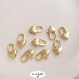 14K Gold-Clad Heart Chain Necklace with Lobster Clasp
