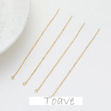 18K Gold Plated Cross Chain Earrings DIY Material