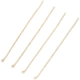 18K Gold Plated Cross Chain Earrings DIY Material