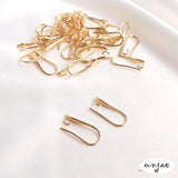 14K Ear Hook with Bead Support Ear Needle for Tassel Earrings DIY