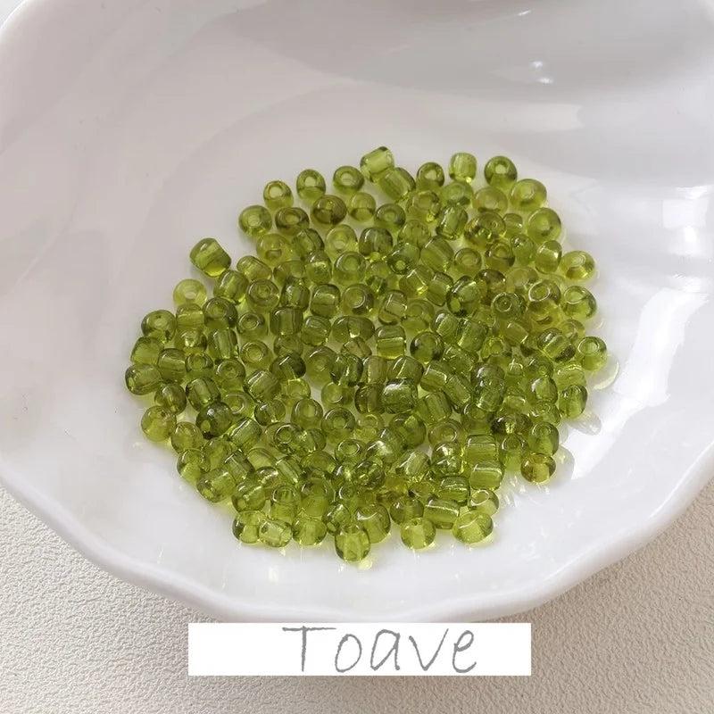 4mm Pure Glass Rice Beads for DIY Bracelet Necklace