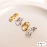 18K Copper Spring Ear Clip with Silicone Plug