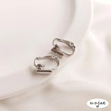 18K Copper Spring Ear Clip with Silicone Plug
