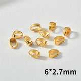 18K Copper Plated Melon Seed Buckle DIY Necklace Bracelet Accessory