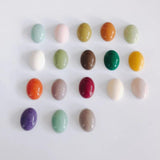 Macaron Resin Patch Acrylic Oval Back DIY Necklace Pendant
