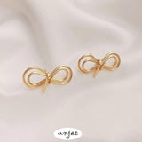 14K Gold-Clad Butterfly Pearl Pin Earrings DIY Jewelry