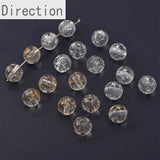 Golden Five-Pointed Star Round Beads String DIY Jewelry Loose Beads