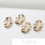 Hollow Wave Copper Pendant Hanging Plated DIY Earring Necklace
